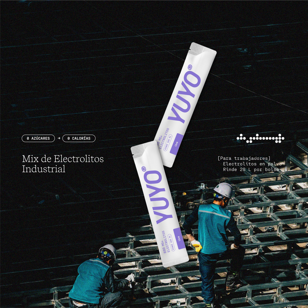Mix de Electrolitos Industrial [320 Pack] Uva