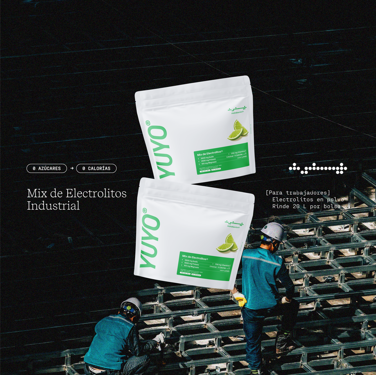 Mix de Electrolitos Industrial [20 Pack] Limón