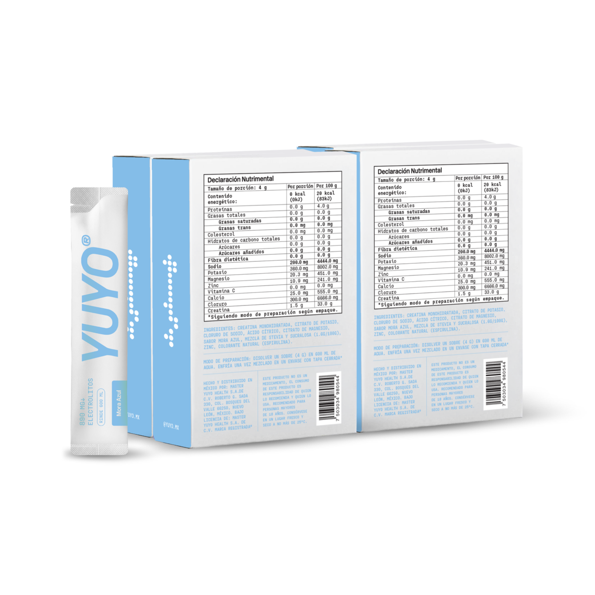 Mix de Electrolitos [4 pack] Mora Azul